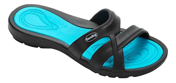 Slippers for ladies FASHY MAYFIELD 7659 52 size 42 black/turquoise