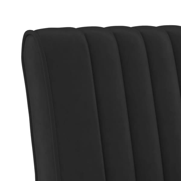 vidaXL Slipper nojatuoli musta sametti - Lepotuolit ilman käsinojia