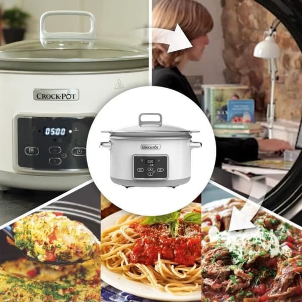 CROCK-POT CSC026X DuraCeramic Digital 5L slowcooker - Non-stick - Sautéfunktion - Timer