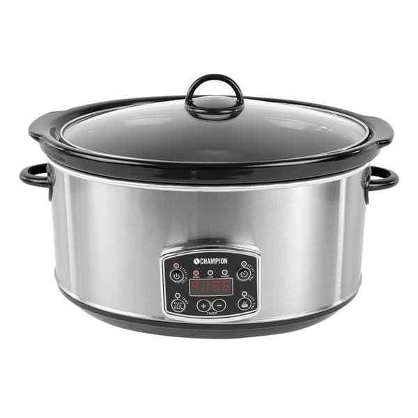 Champion langsom komfur 6,5L rustfri