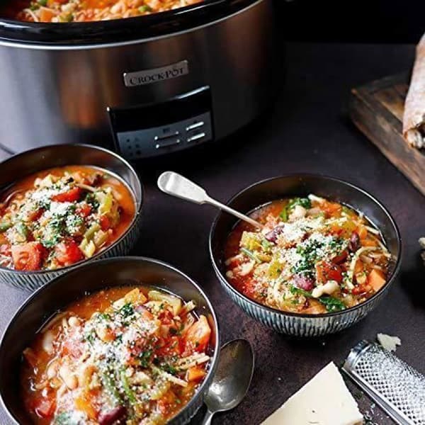 Digital slow cooker - CROCK-POT - 7,5 l - Ugnskompatibel - Rostfritt stål - Diskmaskin