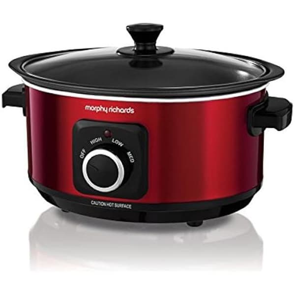 Slow cooker - MORPHY RICHARDS - 460014 - Röd - 3,5 L - Långsam tillagning