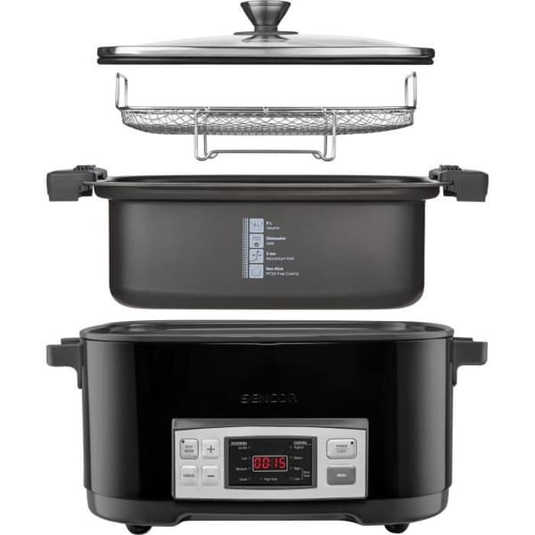 Slow cooker - SENCOR - SPR-5508BK - 1350 W - 6 L - Svart