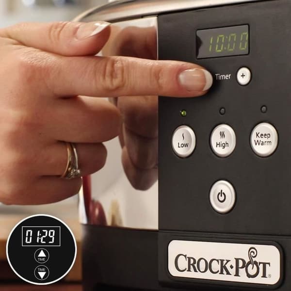 Programmerbar elektrisk slowcooker CROCK-POT SCCPBPP605050 - 5,7L - Digital timer - Rostfritt stål