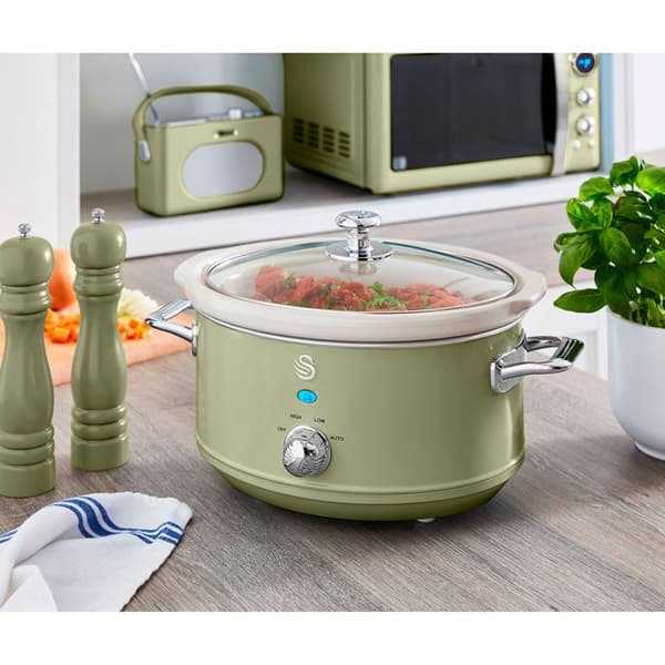Mijoteuse - SVAN - SF17021GNEU - 3,5L - Non-stick keramik - Vintage Grön 200W