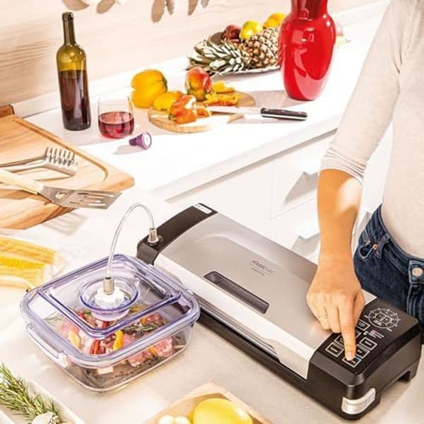 Mat för livsmedelsförsegling - MAGIC VAC - Perfetta - Silver - 3,6 kg - Elektrisk sladd
