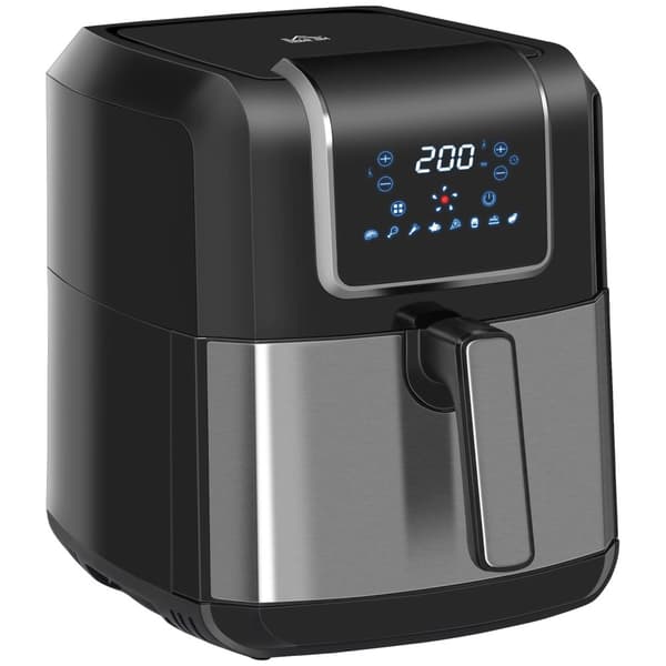 Luftfryer, 6,5L kapacitet, 1700W effekt, 8 madlavningsprogrammer,Sort