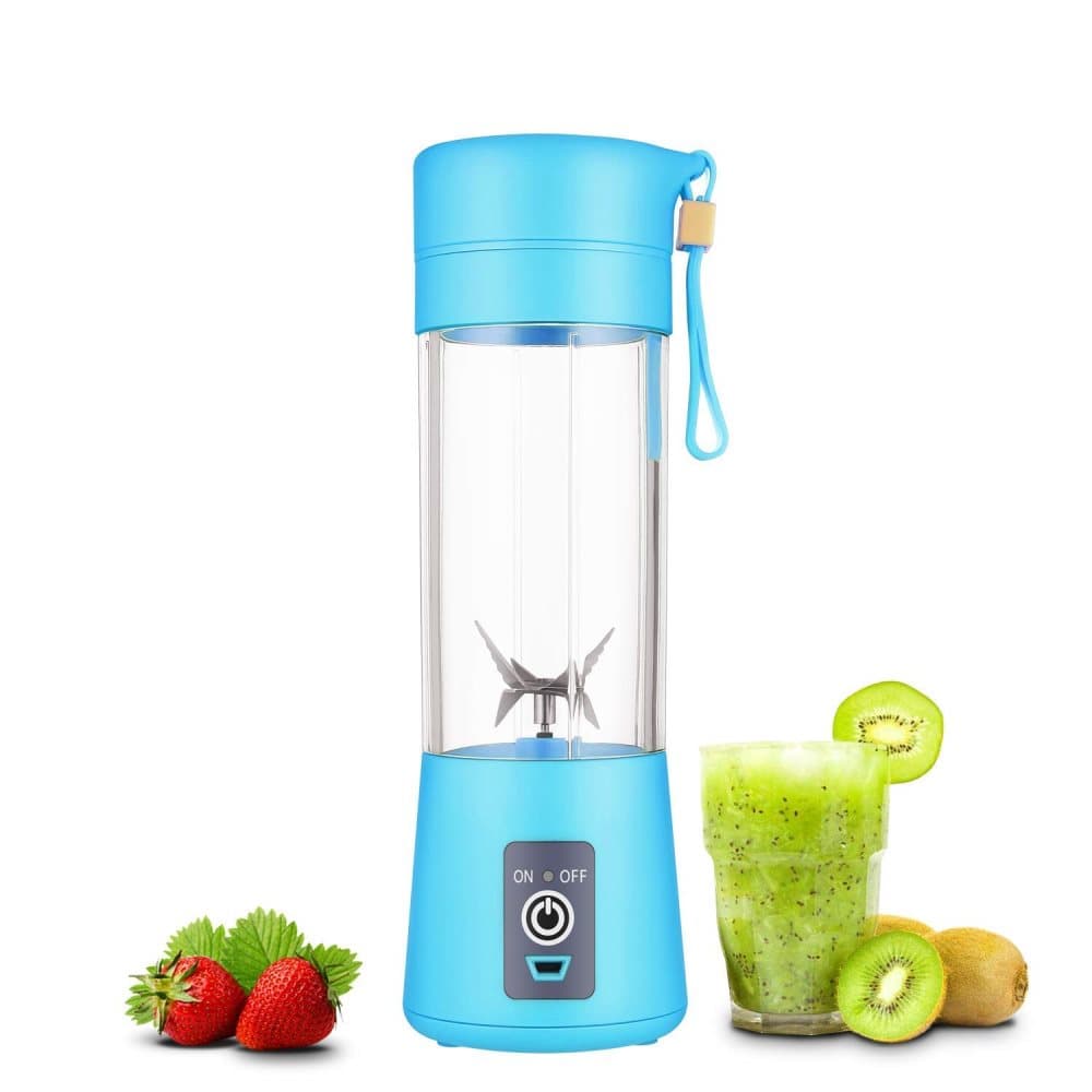 Trådlös USB blender - perfekt för smooties eller proteinshake - Blå