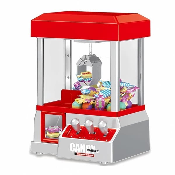 Candy Grabber Maskin – Mini Godisautomat for Godteri & Leker – Gøyt Spill for Barn & Voksne – Claw Machine Toy