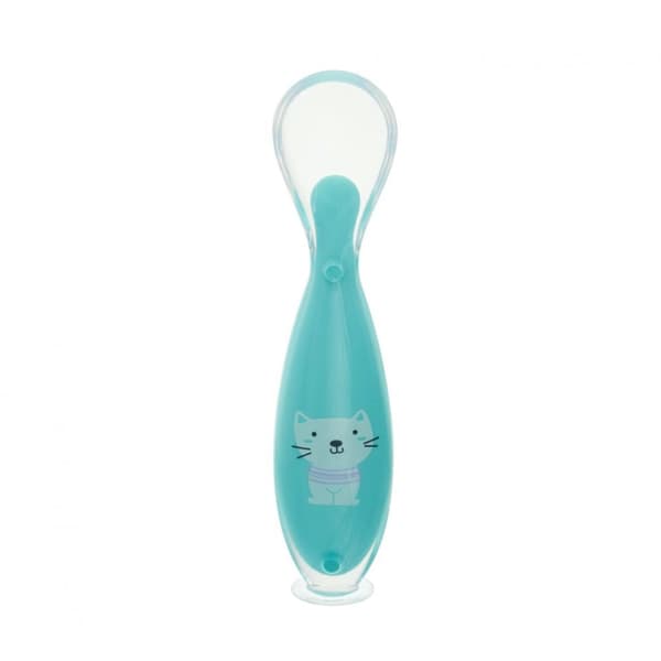 Lingurita silicon cu suport ,blue,U-Grow