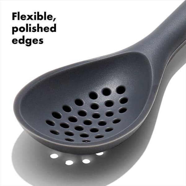 Oxo - 11281600 - Good Grips Skimmer - Silikonsked för köket - One Size, 34 cm - Kolgrå