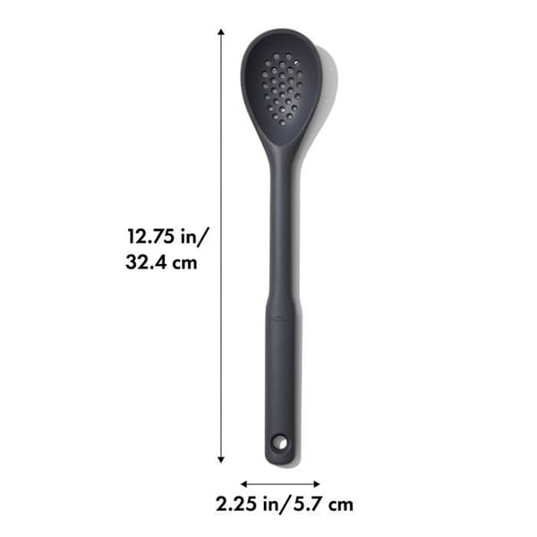 Oxo - 11281600 - Good Grips Skimmer - Silikonsked för köket - One Size, 34 cm - Kolgrå