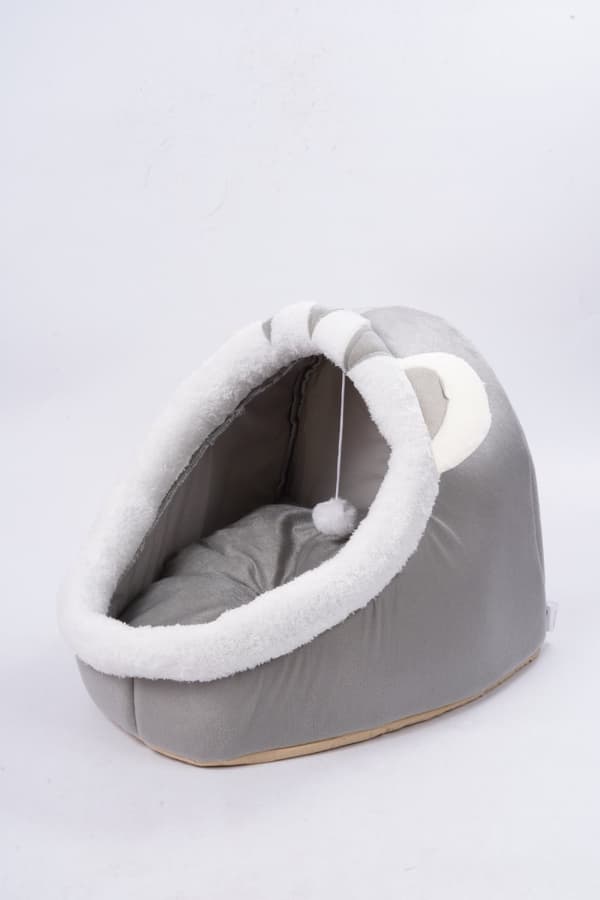 Plys hundeseng, grå - 45x37