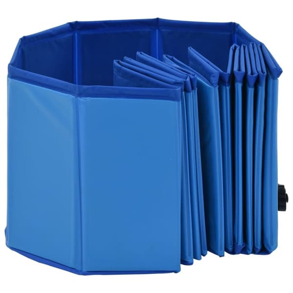 vidaXL foldbart hundebassin 120 x 30 cm PVC blå
