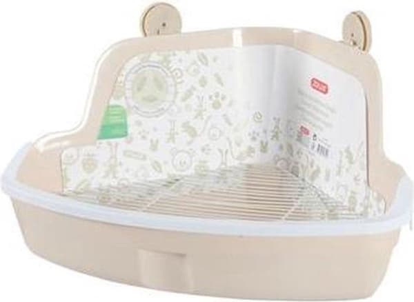 ZOLUX Liten hörntoalett 320x250x150 mm beige