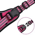 Miniatyrbilde 7 av 10: vidaXL Hundesele med reflekterende striper justerbar rosa XL