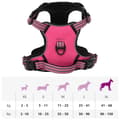 Miniatyrbilde 10 av 10: vidaXL Hundesele med reflekterende striper justerbar rosa XL