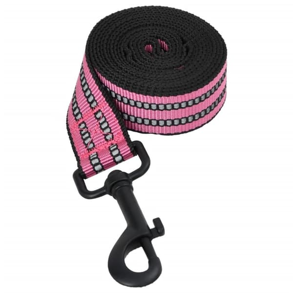 vidaXL Hundsele med koppel & krage Justerbar rosa M