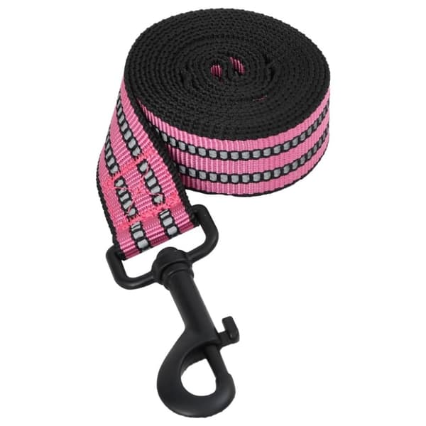 vidaXL Hundsele med koppel & krage Justerbar rosa L
