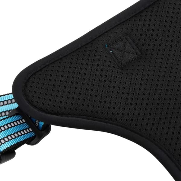 vidaXL Hundesele med reflekterende striper justerbar blå XL