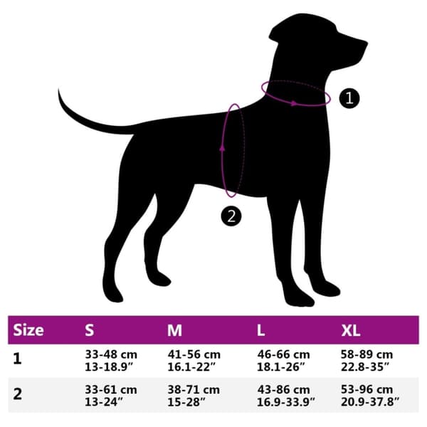 vidaXL Hundsele med reflekterande ränder Justerbar rosa S