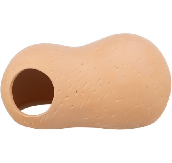 Ceramic house, hamsters, 21 × 10 × 11 cm, terracotta