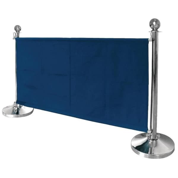 Canvas barriär - Bolero - 1,43 m - Mörkblå - 100% polyester - Fäst ingår
