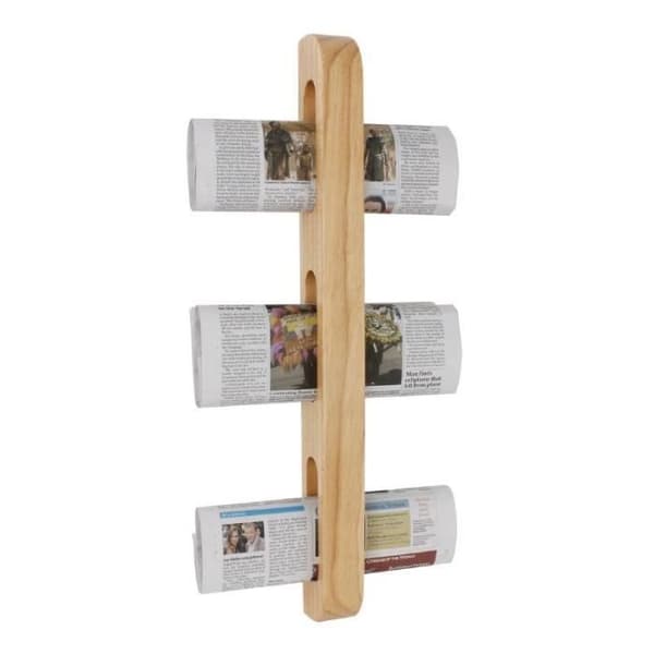 Olympia vägghängd tidningsställ i trä - 605 x 70 x 45 mm
