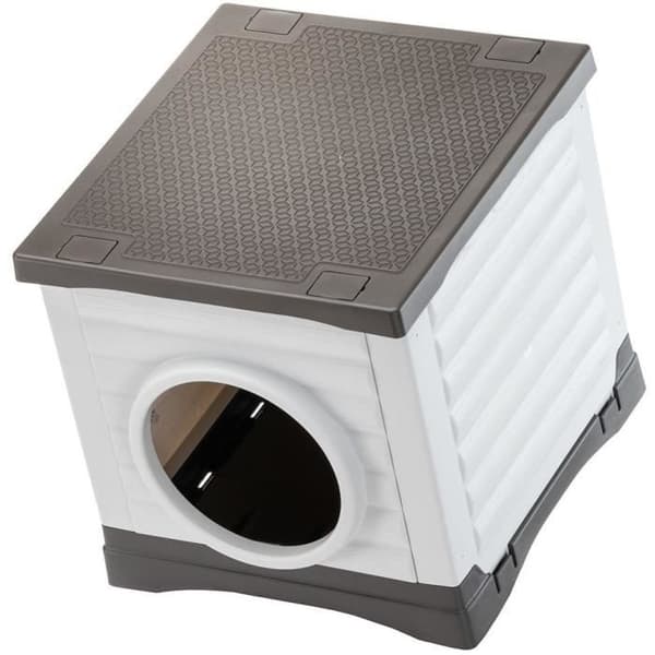 Nisch - FERPLAST - PETVILLA 50 - 38,5 x 43 x 38,5 cm - Vit / Grå