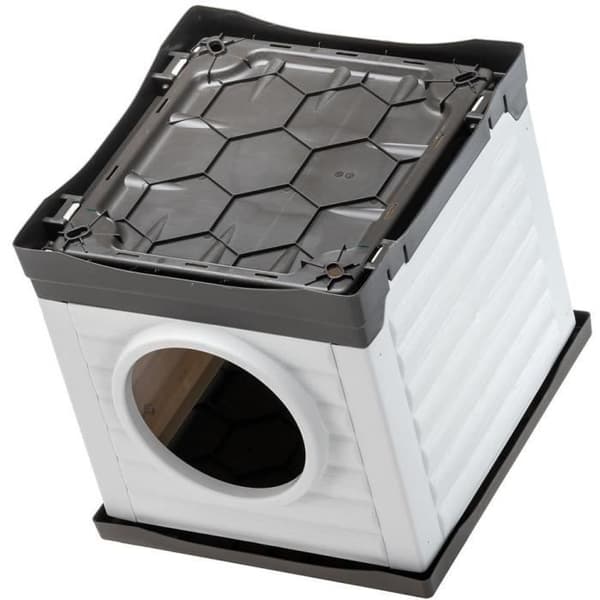 Nisch - FERPLAST - PETVILLA 50 - 38,5 x 43 x 38,5 cm - Vit / Grå