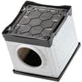 Miniatyrbild 4 av 5: Nisch - FERPLAST - PETVILLA 50 - 38,5 x 43 x 38,5 cm - Vit / Grå