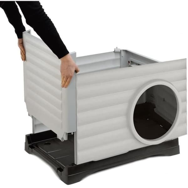 Nisch - FERPLAST - PETVILLA 50 - 38,5 x 43 x 38,5 cm - Vit / Grå