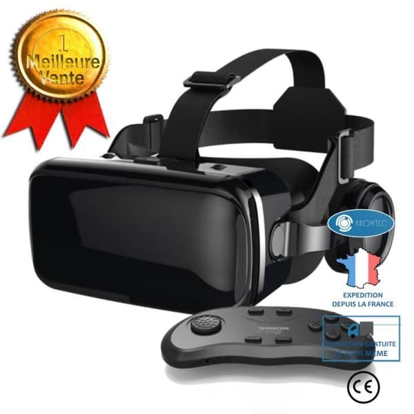 VR-glasögon - INN - G04E - 3D - Kompatibel med 4-6 tums smartphones - Justerbar komfort