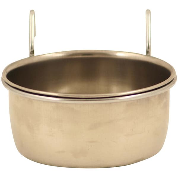 Ruostumattomasta teräksestä valmistettu metallikulho XL, roikkuva - 1,8 litraa