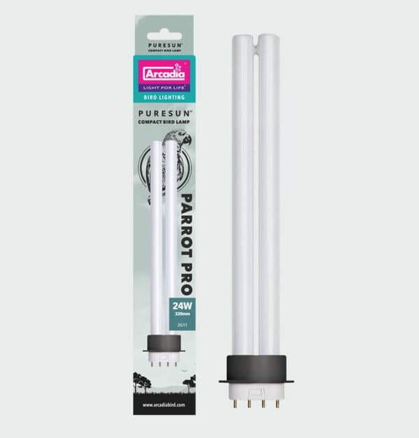 Arcadia Parrot Pro reservelampe, 24 watt - papegøjepære