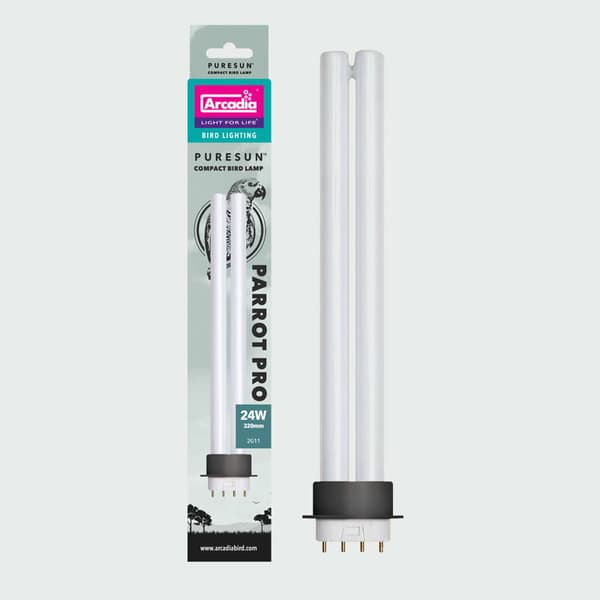 Arcadia Parrot Pro reservelampe, 24 watt - papegøjepære