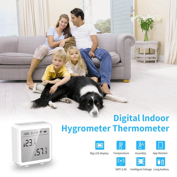 Smart Home - En enhet för att övervaka luftfuktighet och temperatur i rum för papegojor