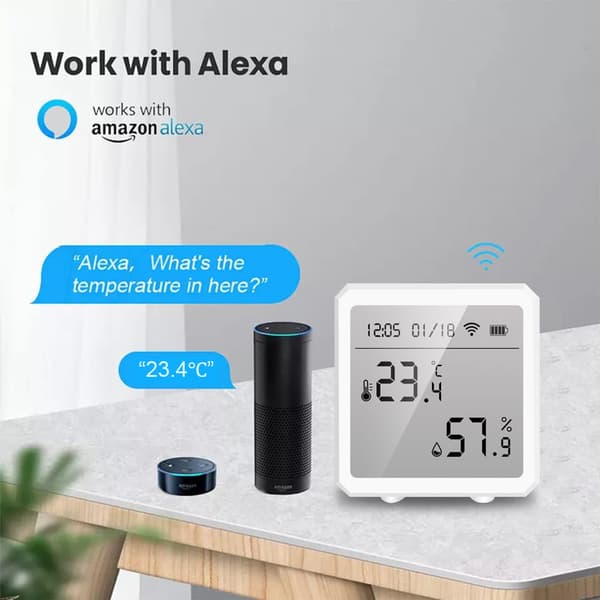Smart Home - En enhet för att övervaka luftfuktighet och temperatur i rum för papegojor