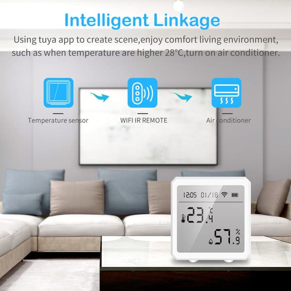 Smart Home - En enhet för att övervaka luftfuktighet och temperatur i rum för papegojor