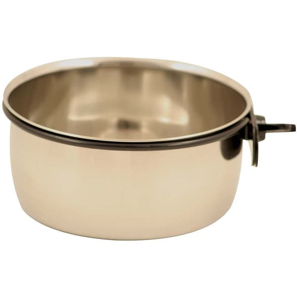Ruostumattomasta teräksestä valmistettu metallikulho L, ruuvattava kiinnitys - 900 ml