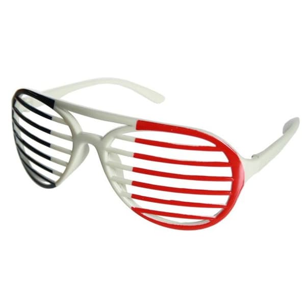 Glasögon - Frankrike - Trikolor - Unisex - Trend - Vuxen