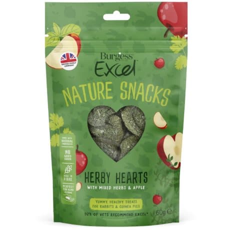 Excel Natures Snack Herby Hearts 60 g