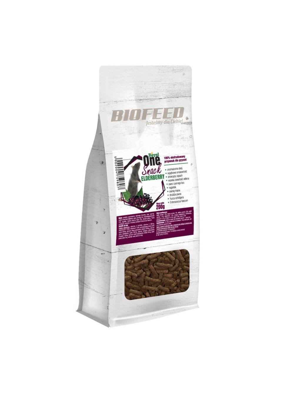 Biofeed Royal One Snack - Elderberry (svart utan) 200g