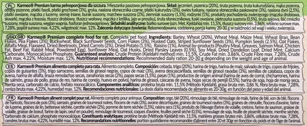 VITAPOL Karmeo Premium - rottefoder - 500g