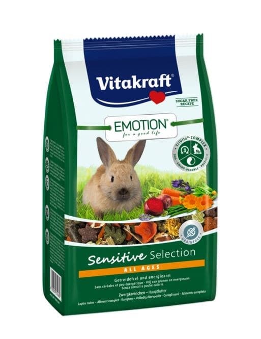 VITAKRAFT EMOTION Sensitiv tørfoder til kanin - 600 g