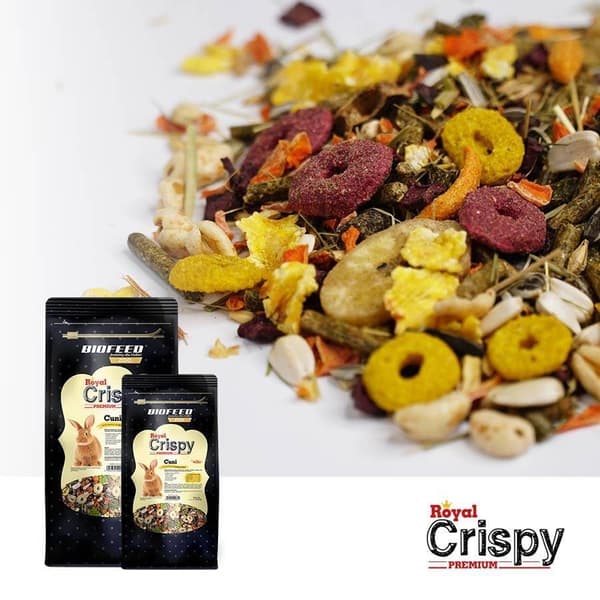BIOFEED Royal Crispy Premium Cuni - kaninfoder - 750g