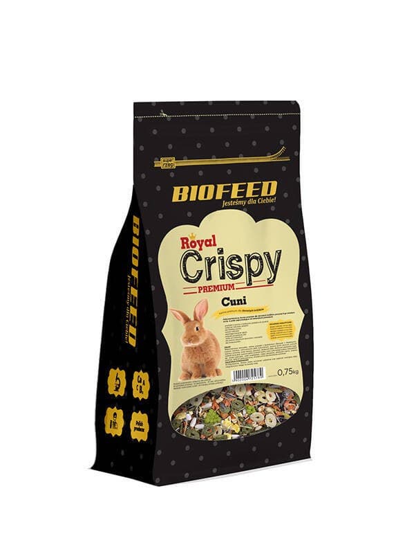 BIOFEED Royal Crispy Premium Cuni - kaninfoder - 750g