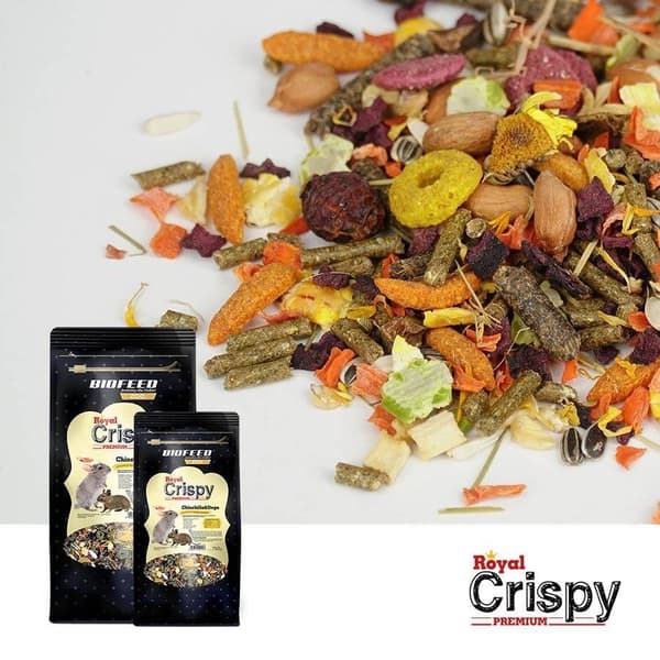 BIOFEED Royal Crispy Premium Chinchilla&Degu - mad til chinchillaer og degu - 2 kg