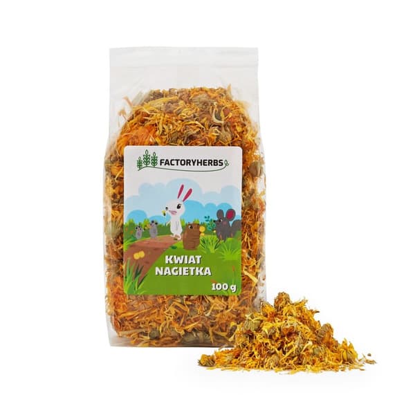 FACTORY HERBS Ringblommor - godis för gnagare och kaniner - 100g
