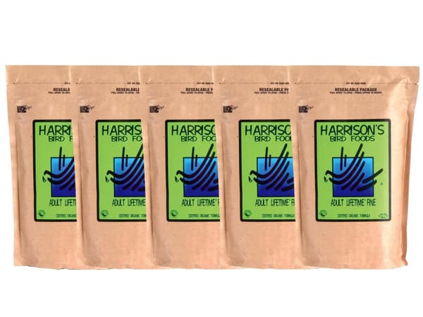 SET 5 st Harrison`s Adult Lifetime Fine - Medelkornigt helårsfoder 450 g